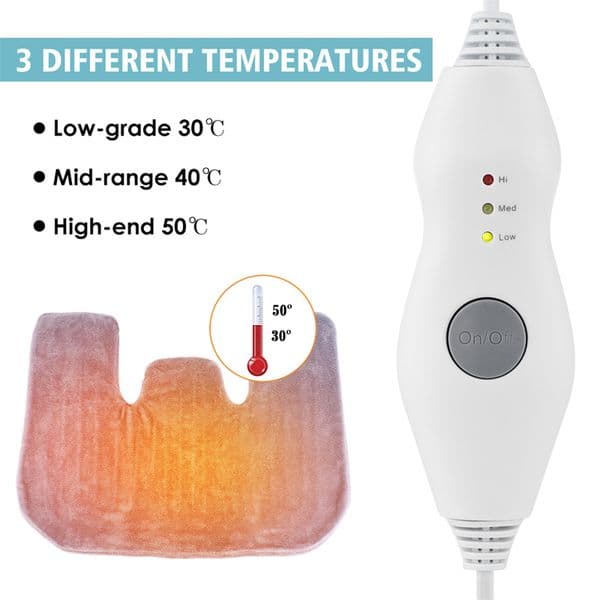 Shoulder Electric Heater Pad for Neck Back Pain Relief Heating Shawl Wrap Heat Therapy Winter Thermal Blanket Washable