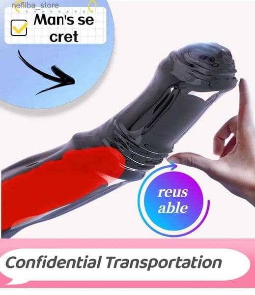 Other Health Beauty Items Adult Penis Extender Enlargement Penis Sleeve Adult Toys For Men Extension Cock Ring Delay Ejaculation for penis enlargement L410