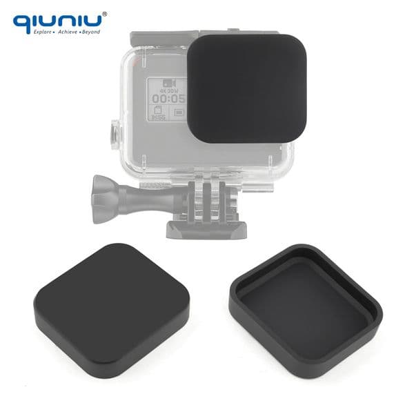 QIUNIU Soft Silicone Lens Cap for GoPro HERO 5 6 7 Black Camera Protective Cover Go Pro 5 6 7 Black Super Suit Case Accessories