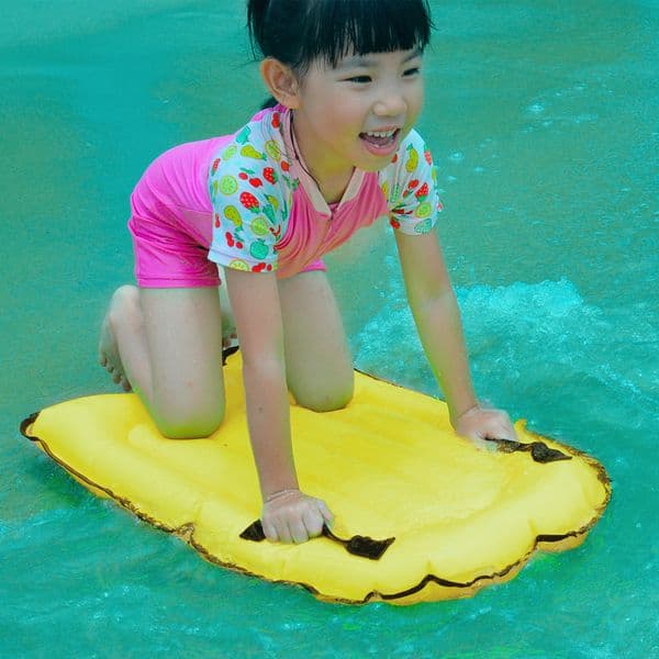 Inflatable Surfing Board with Handles Surfing Body Board Folding Beach Surfboard Lightweight Swimming Floating Mat Devices