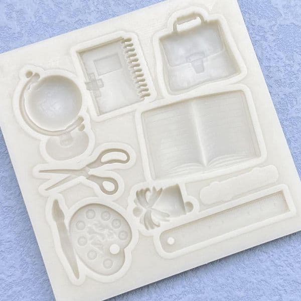 Stationery Globe Silicone Sugarcraft Mold Resin Tools Cupcake Baking Mould Fondant Cake Decorating Tools