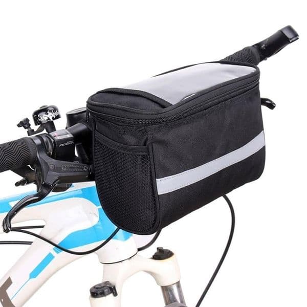 Large Capacity Waterproof Bicycle Front Handlebar Basket Storage Bag Cycling Pouch MTB Bike Front Bag Outdoor Bike Accessories