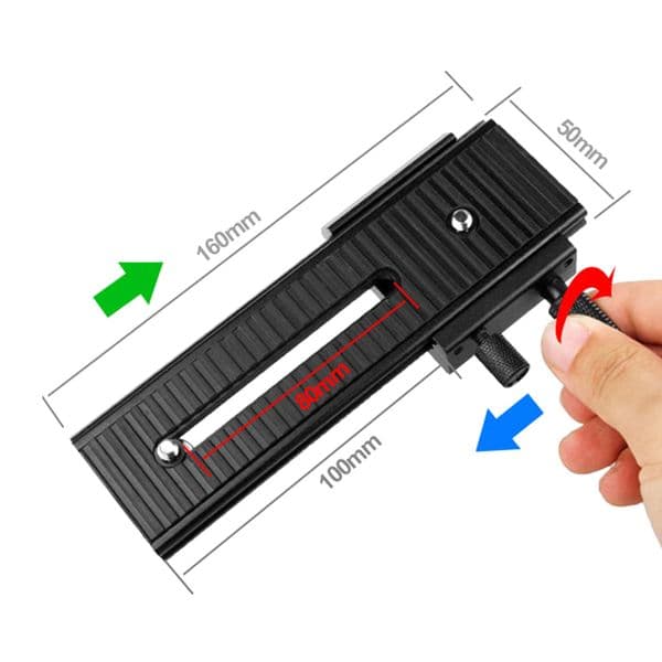 2 Ways Macro Focusing Rail Sliders LP-01 Aluminum Professional Photography Supplies for DSLR Close-up Photography