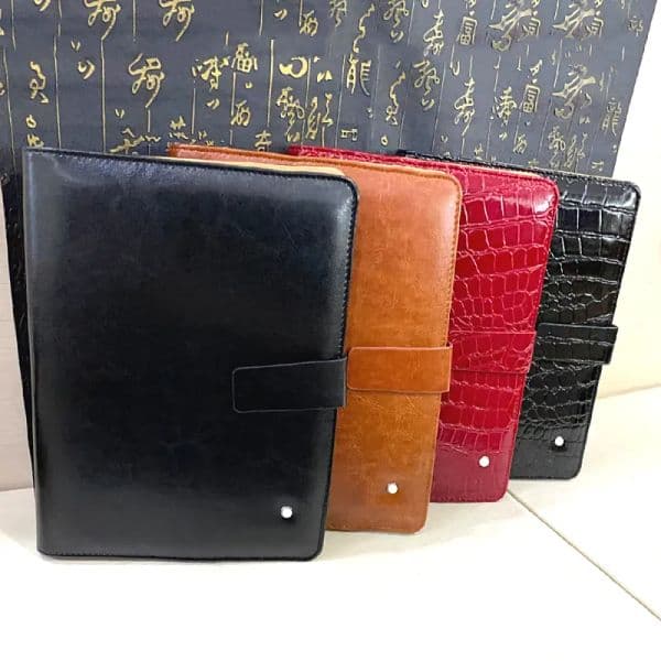 Notebook Luxury Wholesale Classic Notepads Black /Brown Leather Cover Agenda Handmade journal Note Book Luxurs Periodical Diary Business Notebook A5 Leather J
