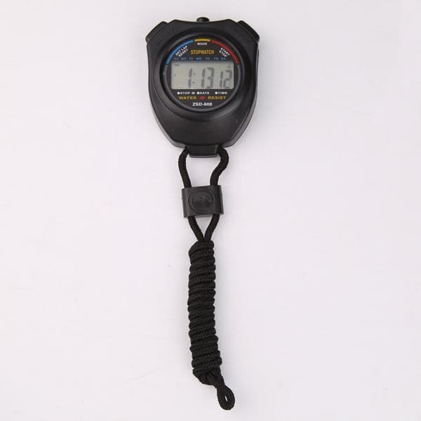 Sports Stopwatch Timer Electronic Handheld Sports Stopwatch Multifunctional Lightweight Portable Practical Convenient with Strap