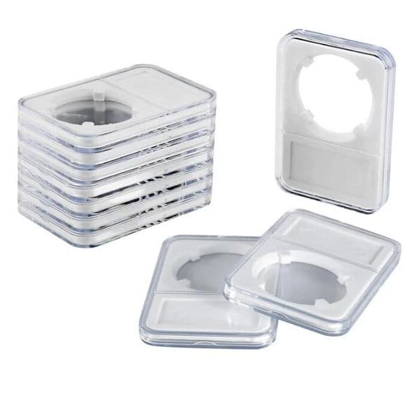 100Pcs Slab Display Holder, Storage Case for Silver Dollar Organize Your Coin Collection with Clear Acrylic Cases