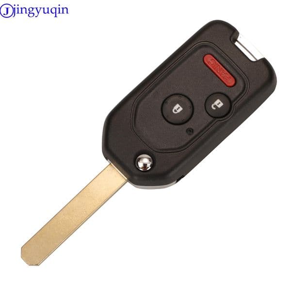 jingyuqin Update new Modified 3/4 Buttons Car Key For 2025 Honda Accord Pilot Cr-V Key Housing Civic Insight Ridgeline 2003-2013