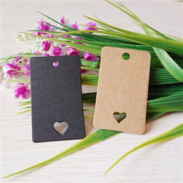 Cardboard Blank price Hang tag Retro Kraft Gift Hang tag High Quality Engagement Wedding Adornment 5x3cm Hang Tags 400Pcs/Lot