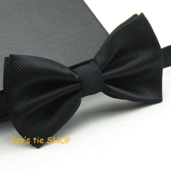 Mens Paritas 2021 Fashion Bowtie Dull Jacquard Plaid Grid Bow Ties Leisure Solid Wedding Tuxedo Butterfly Black 126CMX241109