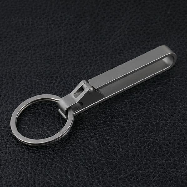 Men's Titanium Alloy Keychain Waist Belt Hanging Keychain Car Keychain Super Light Easy To Use Pendant Belt Buckle