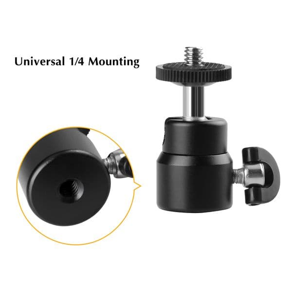 SH 1Pcs 3 PCS 1/4 Hot Shoe Adapter Cradle Ball Head For Camera Tripod LED Light Flash Tripod Bracket Holder Mount