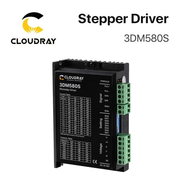 Cloudray 3 Phase 3DM580S Stepper Motor Driver Supply Voltage 24-50VDC Output 1.0-8.0A Current