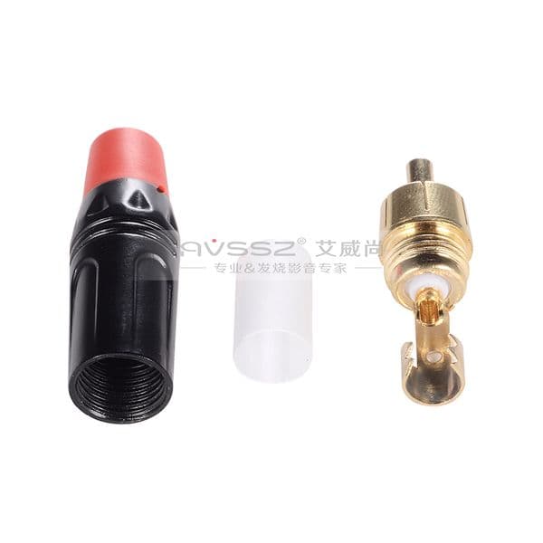 AVSSZ RCA Male Lotus Connectors Solder Plug Adapter Gold Plated for new Audiophile DIY 2025 Audio Cable Plug Video CCTV Speaker Amplifier