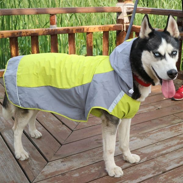 Outdoor Large Dog Raincoat Big Dog Clothes Waterproof pet Coat Rain Jacket Reflective Medium large dog poncho Breathable mesh