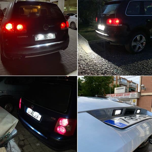For Porsche Cayenne 955 957 2003-2010 Excellent Ultra bright smd Led License plate light No OBC error car Accessories