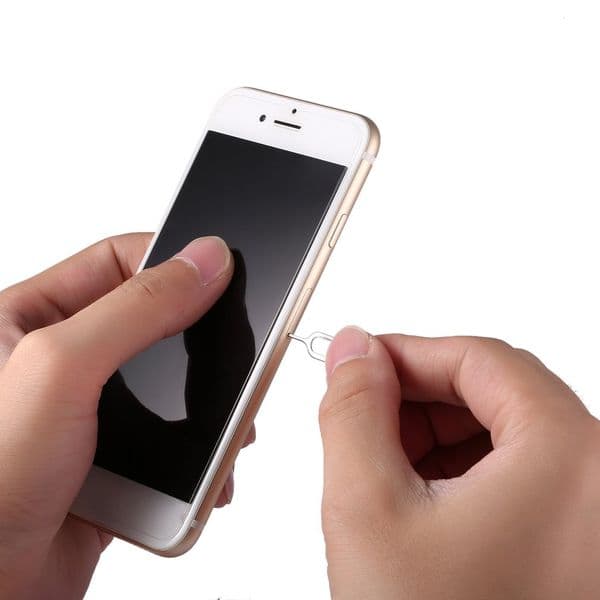 1pcs Sim Card Needle Tray Holder Eject Metal Pin Wholesale For iPhone 5 5S 4 4S 12 3GS Cell Phone Tool Wholesale
