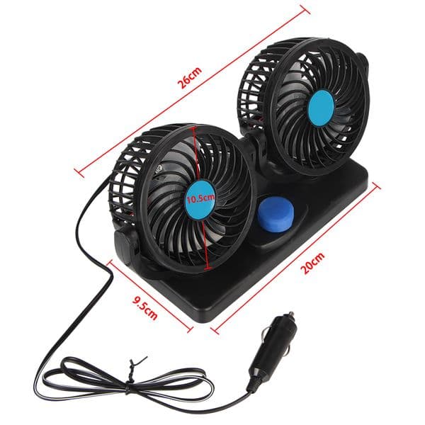 24V 12V Car Fans On-board Air Cooling Cooler Strong Blowing Kit For Caravan Truck Trailer 4x4 Automotive Accessories Interior