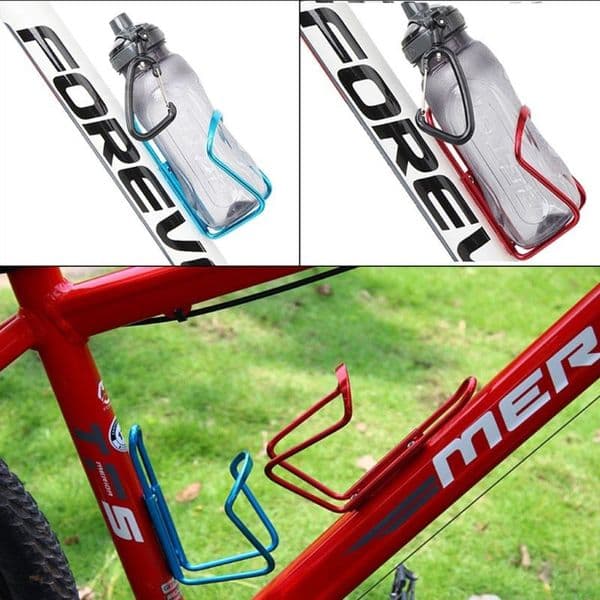 Bike Bicycle MTB Aluminum Alloy Water Bottle Cage Holder Rack Cups Bracket