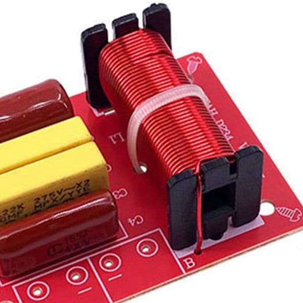Speaker Frequency Divider Stereo Crossover WEAH-234 80W 2 Way Speaker Frequency Divider Audio Treble Bass Filter