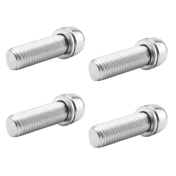 27.6 x 10mm MagiDeal 4x Water Bottle Cage Bolts Bicycle Stem Screws Cycling Silver M7 Mountain Bike Motorcycle