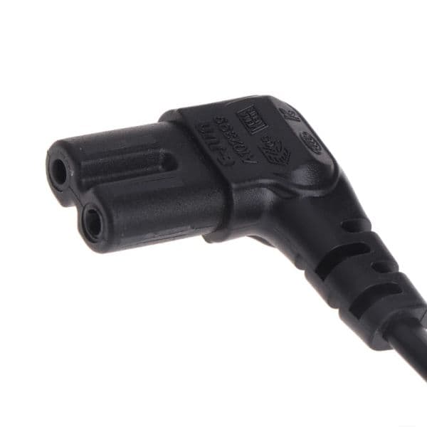 Cord Cable Lead for TV Printers Cameras PS4 PS3 1m/2m/3m/5m EU 2-prong to Figure 8 C7 Right Angled EU Euro AC Power