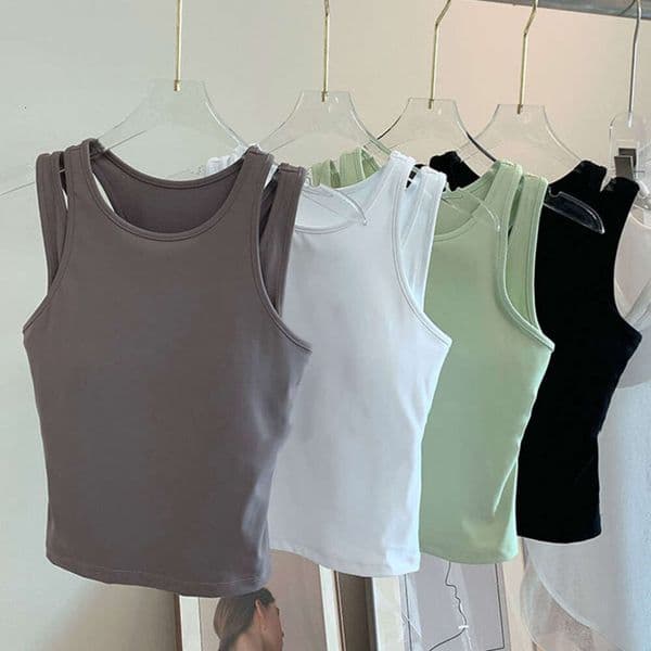 2026 New outdoor Women Yoga Inner Sexy Sports Vest Halter Beauty Back Quick Dry Fiess Gym Running Crop Top With Padded Bra Tank Free Shipping