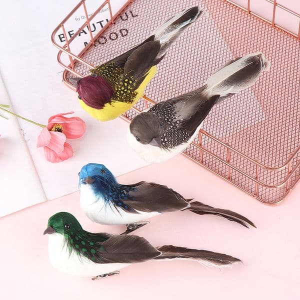 Mini fake birds artificial feather foam doves wedding Garden decoration.ornament