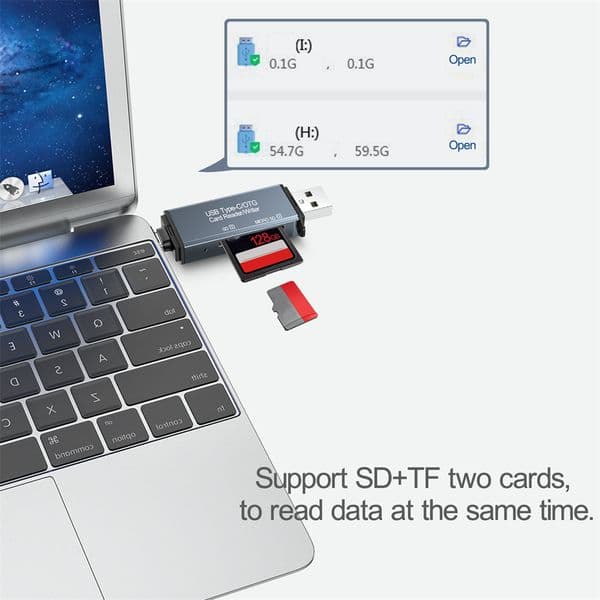 Smart Memory Cardreader OTG USB 3.0 Card Reader HUB Type C to SD Micro SD TF Card Reader for PC Laptop Accessories