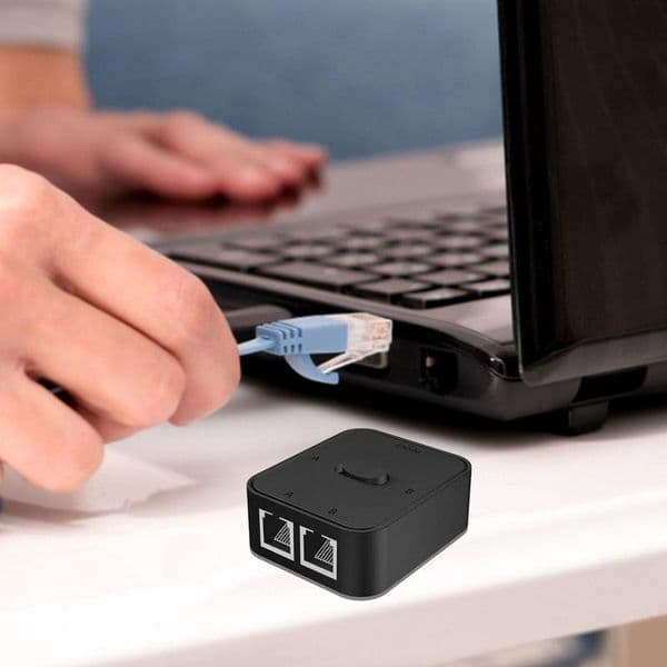 2 Port Desktop Gigabit Network Cable Switch 1000Mbps Ethernet Switch Adapter Fast RJ45 Ethernet Switcher LAN Switching Hub