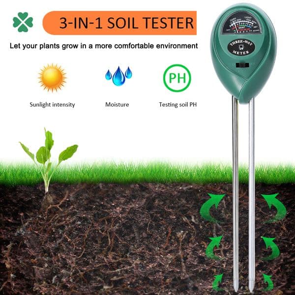 PH Tester TDS/EC Test Pen Soil Moisture/PH/Sunlight Intensity Testers Soil Detector Soil Water PH Test Soil /Water Detect Kit