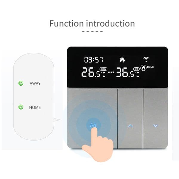 Tuya WiFi Intelligent Temperature Controller Thermostat Auto Adjustment Away Mode APP Remotes Control i8HGB/i8HGE