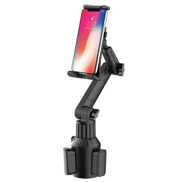 Car Cup Holder Phone Mount 360 Adjustable Auto Phone Holder 270 Tilt Bar Triangular Structure Tablet Cellphone Holder For Car