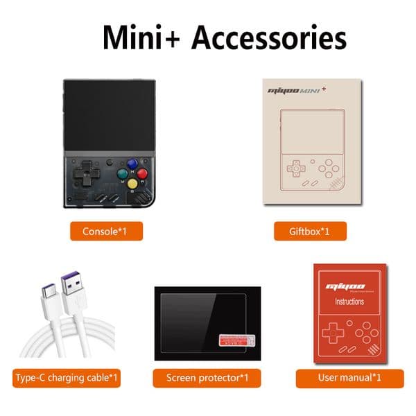 MIYOO Mini Plus Portable Retro Handheld Console Miyoomini+ 3.5-inch IPS Screen 128GB Games Linux System Classic Gaming Emulator