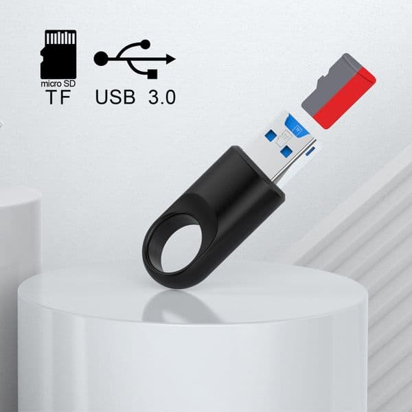 Aluminum Mini Memory Card Reader Adapter USB 3.0 High Speed Memory Card Reader USB 3.0 for TF SD PC Computer Laptop