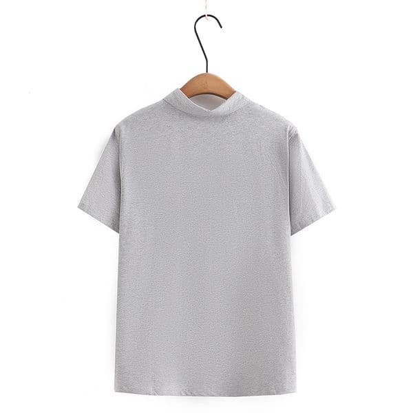 New 2023 Ladies Spring Summer Plus Size Tops Shirt For Women Large Size Short Sleeve O-neck Grey T-shirt 3XL 4XL 5XL 6XL