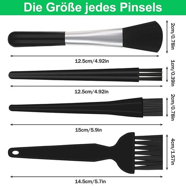 SEWS-4Pcs Antistatic Brush Kit,Multi Antistatic Brush Keyboard Computer Cleaner Brush,For Laptop Keyboard Circuit Board
