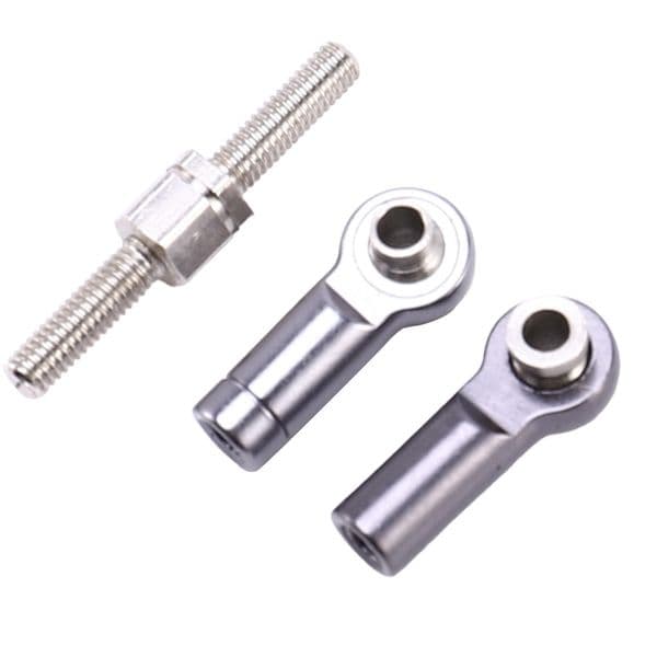 12Pcs Adjustable Metal Linkage Pull Rod Front /Rear Servo Link For Wltoys A949 A959 A969 A979 K929 RC Car,Grey