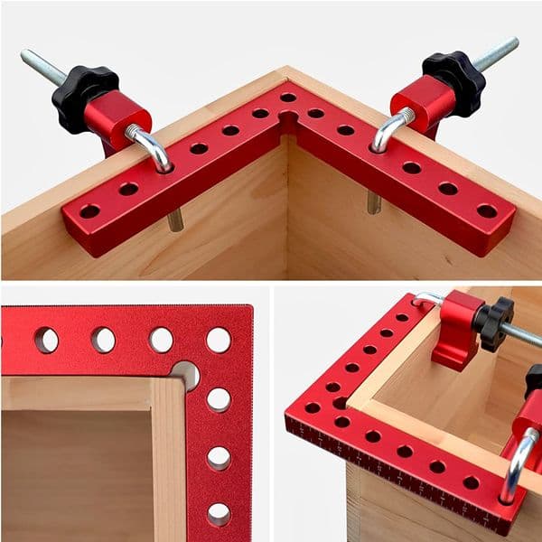 Woodworking right-angle fixture plate fixing clip 90 degree right-angle positioning ruler aluminum alloy height ruler