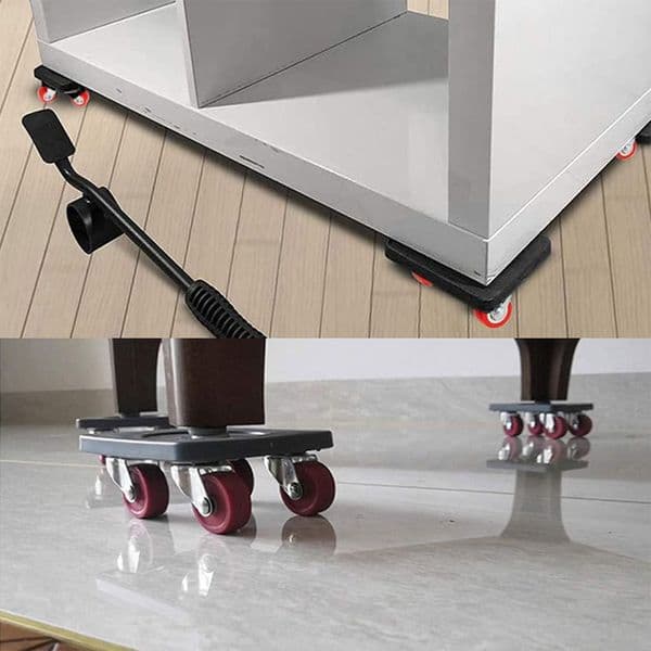 Heavy Duty Furniture Lifter Transport Mover Lifter Slides Wheel Easy Furniture Mover Tool Set Wheel Roller Bar Hand Tools