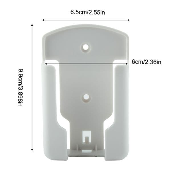 Universal White Air Conditioner Remote Control Holder Wall Mounted Box Storage Mobile Phone Plug Holder