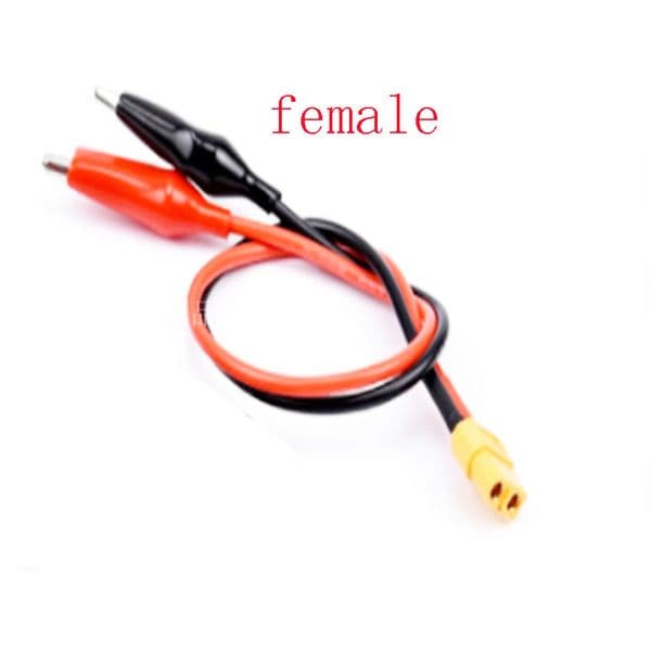 XT-60 Connector Cable RC Alligator Clips for SKYRC NC2500 Pro Charger Motor Run-in line Measure Tool 14AWG 15cm RC Parts