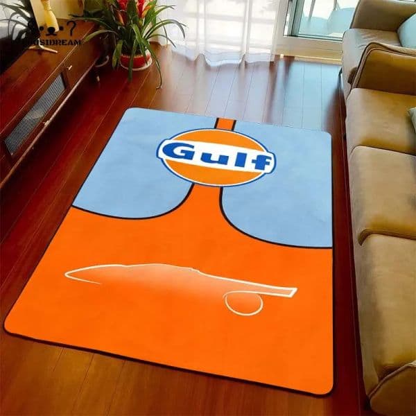 Gulf Racing Carpet and Rug Gulf Pin Up Square Garage Living Room Bedroom Large Area Rug Home Room Floor Mat Christmas GiftL2605205KX4