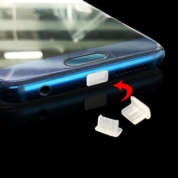 10Pcs Silicone Phone Dust Plug Charging Port Rubber Plug Type-C Dustplug Mirco USB Dustproof Cover Cap for Iphone 14 Accesorios