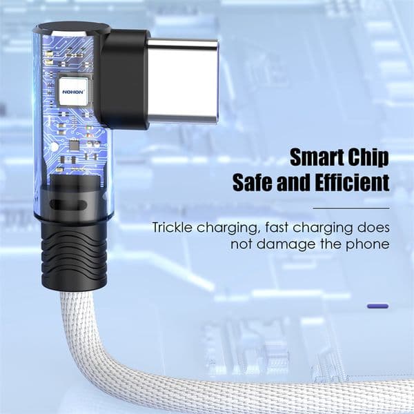 90 Degree 7A 100W Super Fast Charge USB Type C Cable for Huawei P30 P40 Oneplus 10 Pro 9rt Realme OPPO VOOC Charger Data Cord 3M