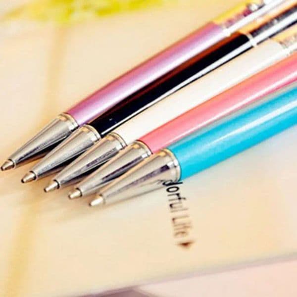 Stylus Pens 10Pcs 5.0 Inches 2 in 1 Crystal Stylus and Ballpoint Pen for iPhone iPad Kindle Fire Capacitive Touch Screen Devices