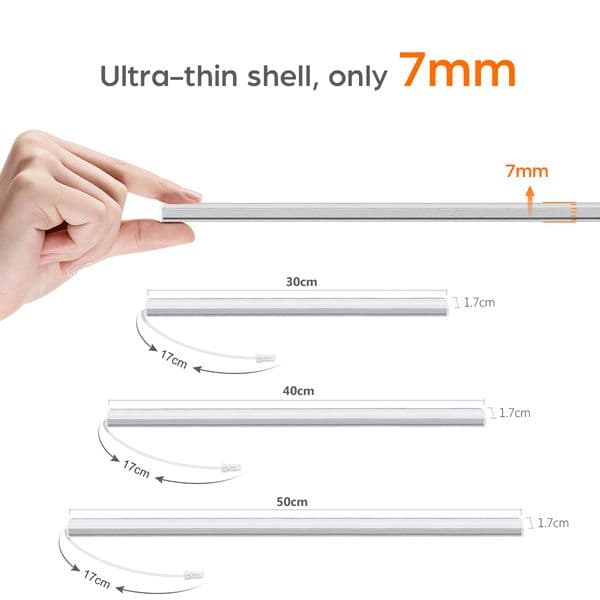 USB Power LED Aluminum Bar Light Penetrable Wood Touch Sensor LED Light Bar 30/40/50cm Dimmer Lamps 5V Profil