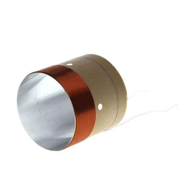 2Pcs 51.5mm Core Woofer Voice Bass Coil ASV White Aluminum for 10" 12" 15" Subwoofer Voice coil for Speaker Repair