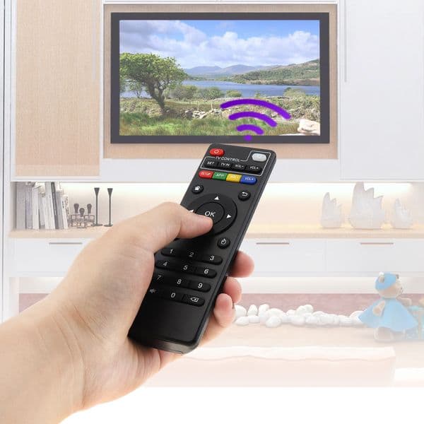 Universal TV Remote Control Replacement Remote Support 2 x AAA Batteries for MXQ Pro 4K / X96 / T9M / T95N Android TV Box