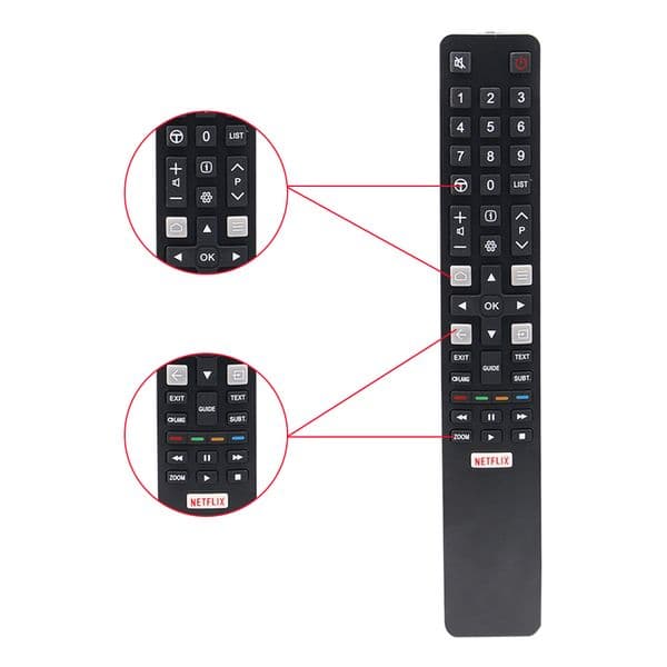 New Remote Control For TCL TV RC802N YAI3 YUI2 YU14 YUI1 YU11 65C2US 75C2US 43P20US U65S9906 U43P6006 Remote Controller