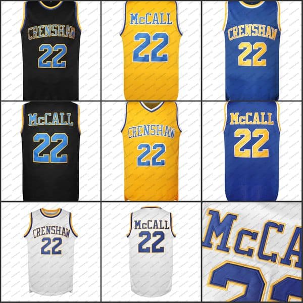 #22 McCALL Men's Basketball Jersey Sweatshirt - Embroidered Movie Mesh Letters & Numbers, Crew Neck Sleeveless Training Vest, Loose Fit Athletic Tops for Outdoor